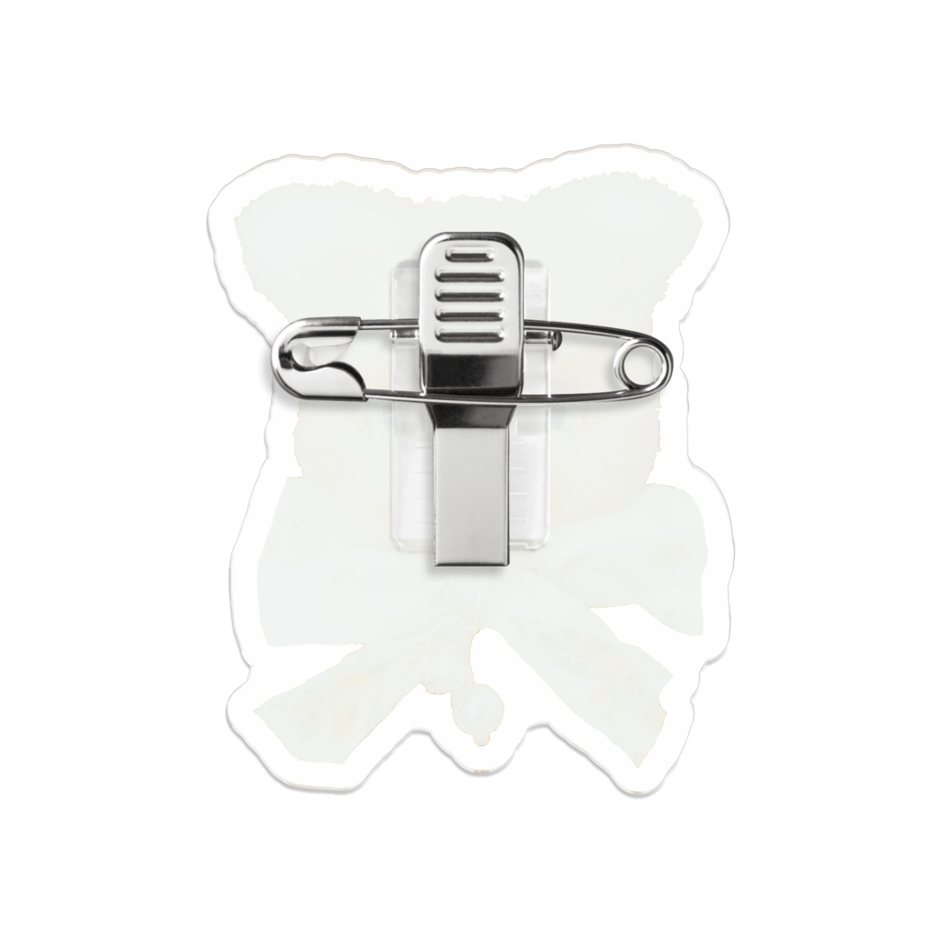 きつねちゃんのアクリルバッジ