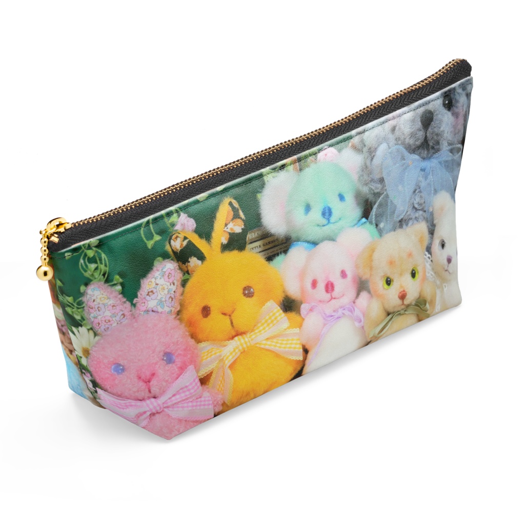 ぬいぐるみいっぱいポーチ