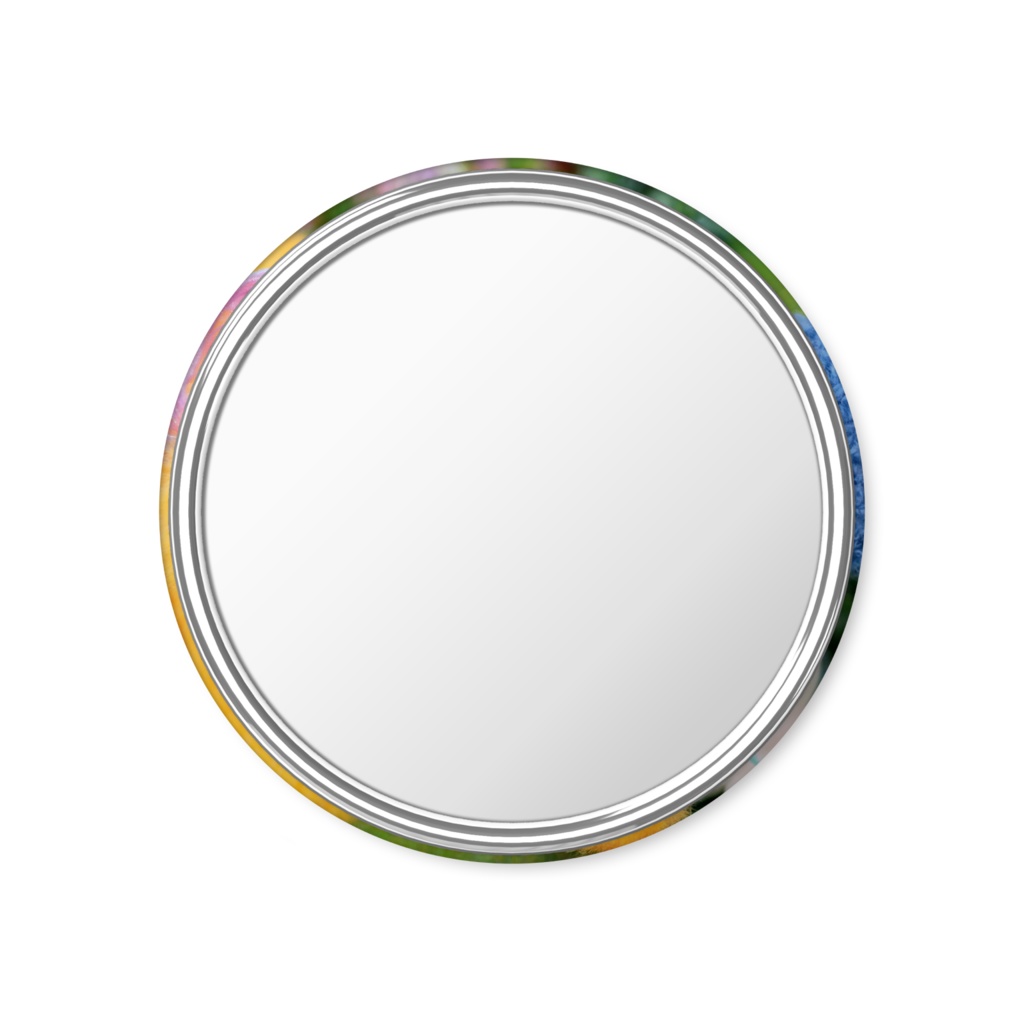 ゾウさんとキノコちゃんの缶ミラー