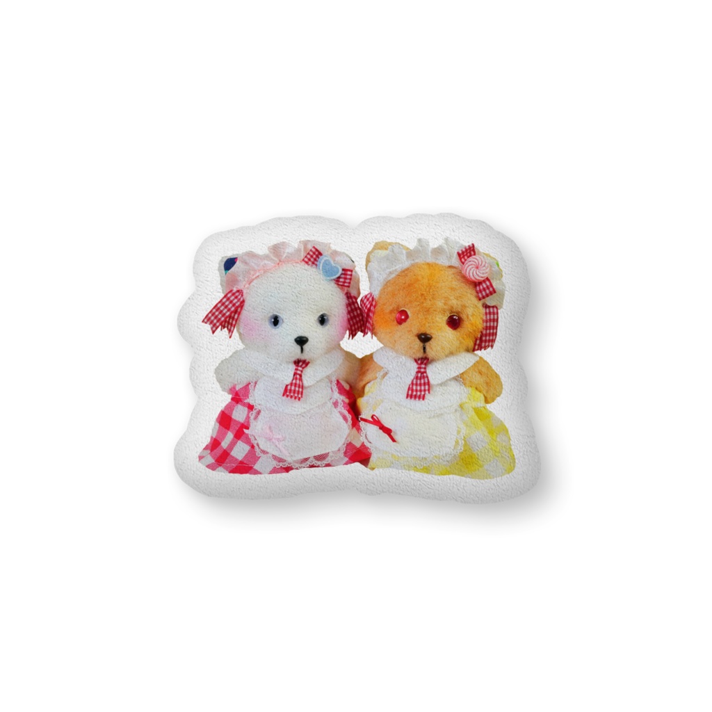 ウェイトレスねこさんのダイカットクッション