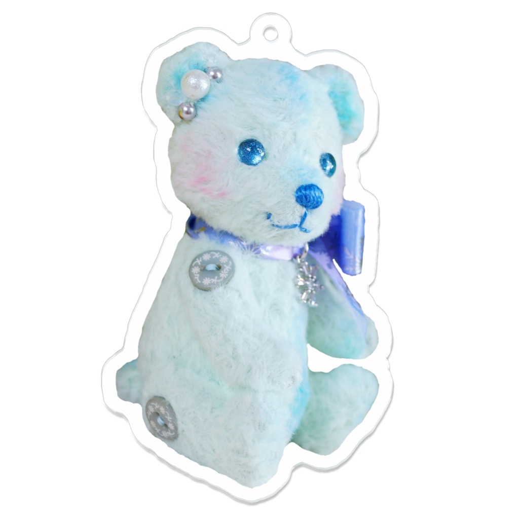 スノーベアのアクリルキーホルダー