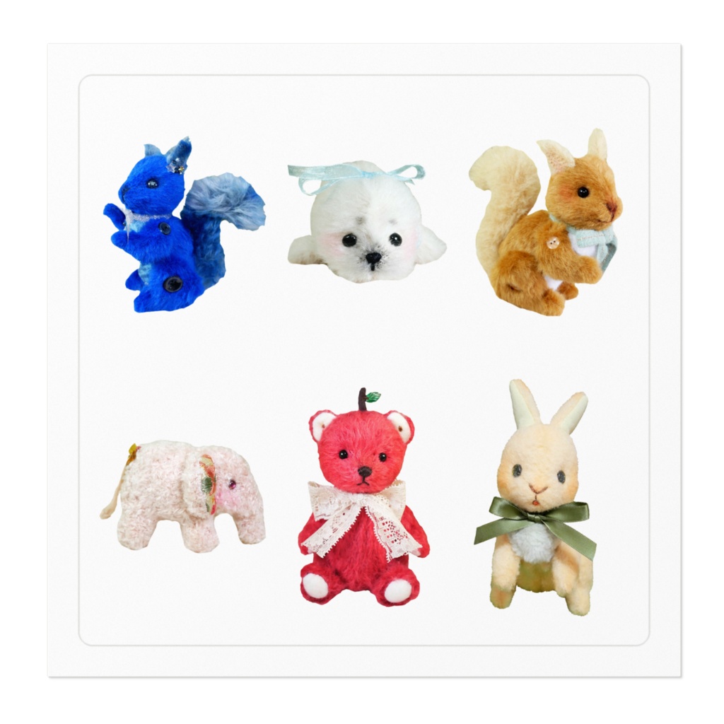 ぬいぐるみ色々ステッカー