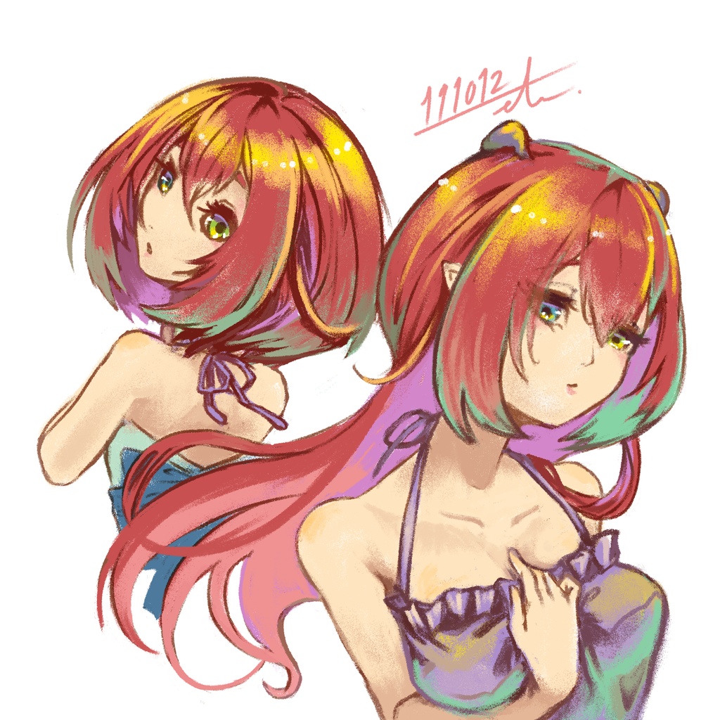 投げ銭イラスト「それは紅水母のような」