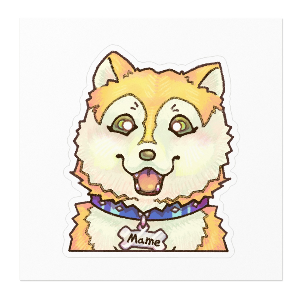 マメタローステッカー