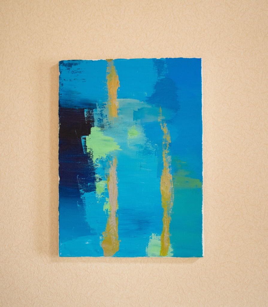 絵画 抽象画 F4号 サイズ333×242mm （厚さ18mm） - art-canvas-yoko