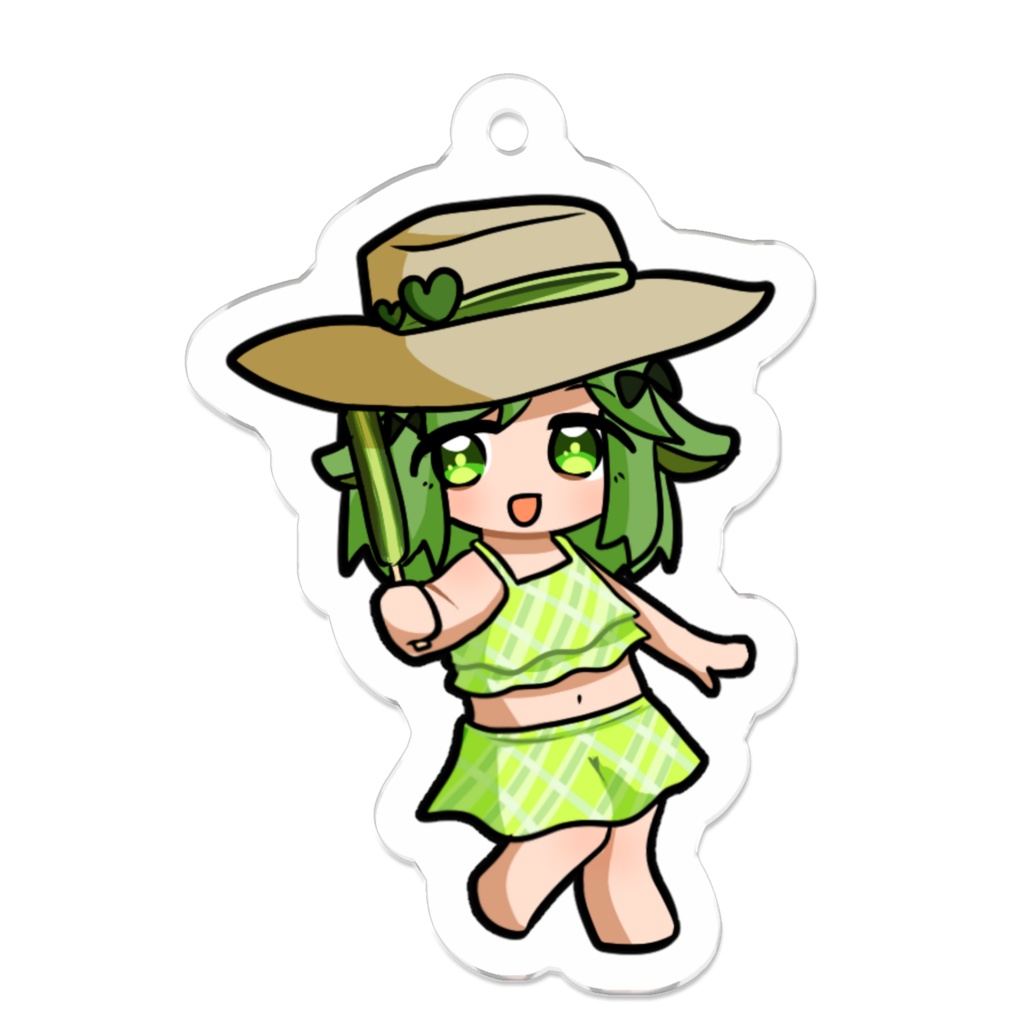 ぷむこ 夏キーホルダー