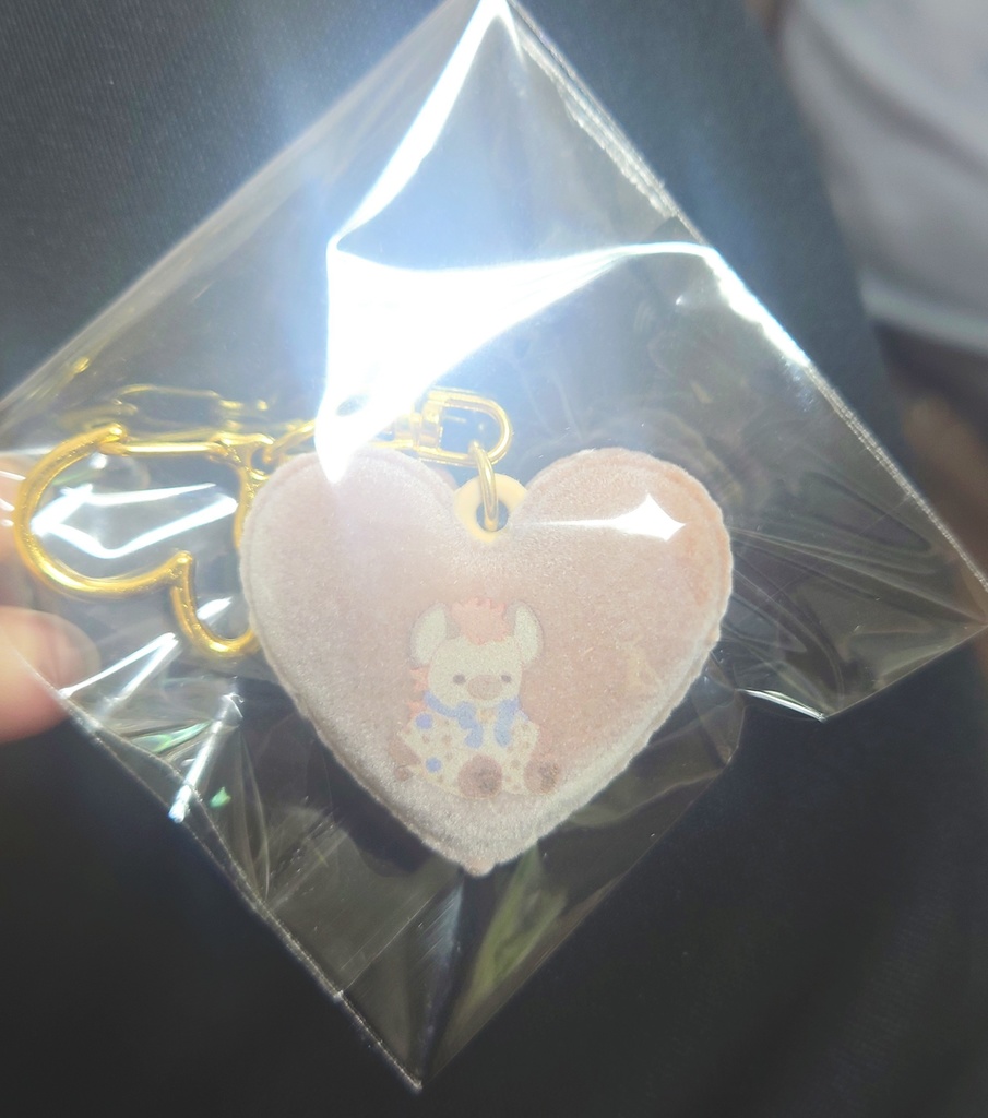 ハートマカロンキーホルダー(toriten)