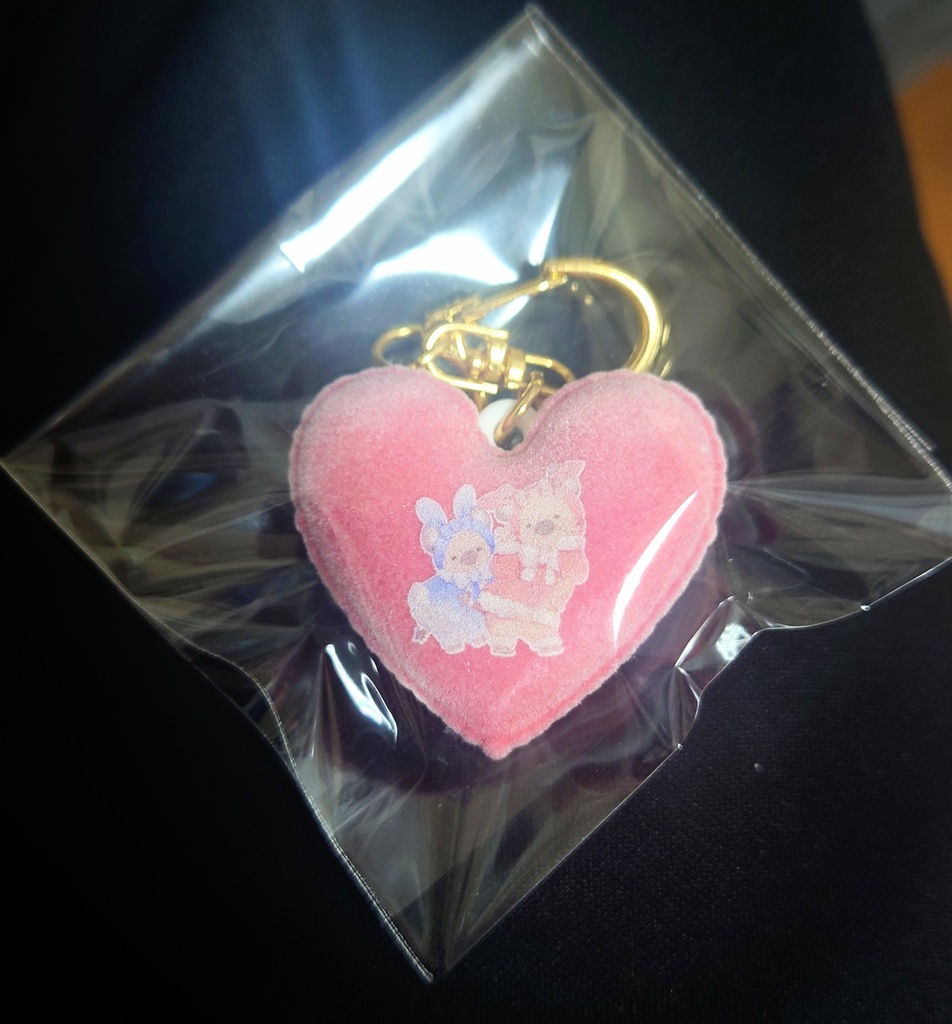 ハートマカロンキーホルダー(toriten)