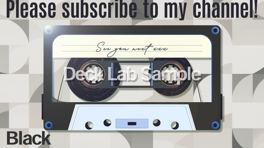 YouTube用エンディング動画【Cassette】