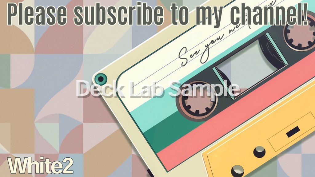 YouTube用エンディング動画【Cassette】