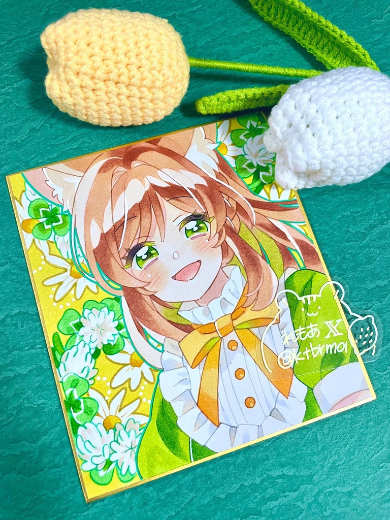 白詰草と猫耳少女