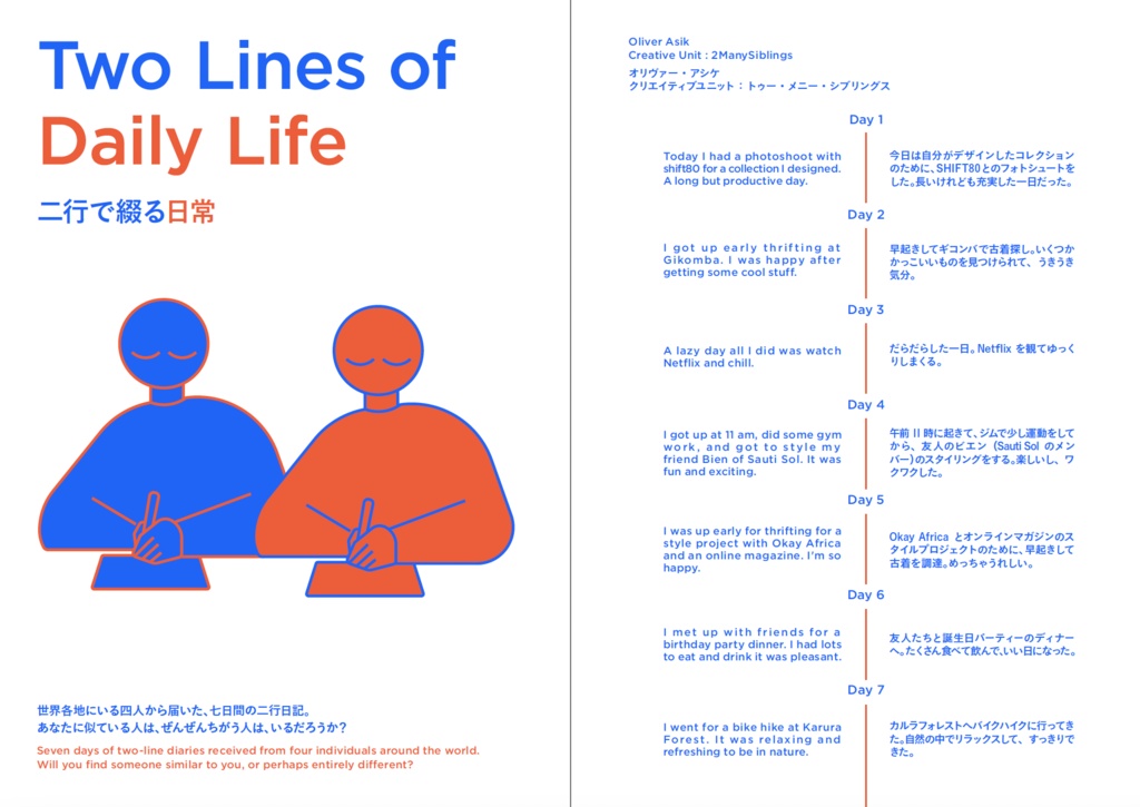 ZINE『SAME SAME BUT DIFFERENT おんなじだけど ちょっとちがう』