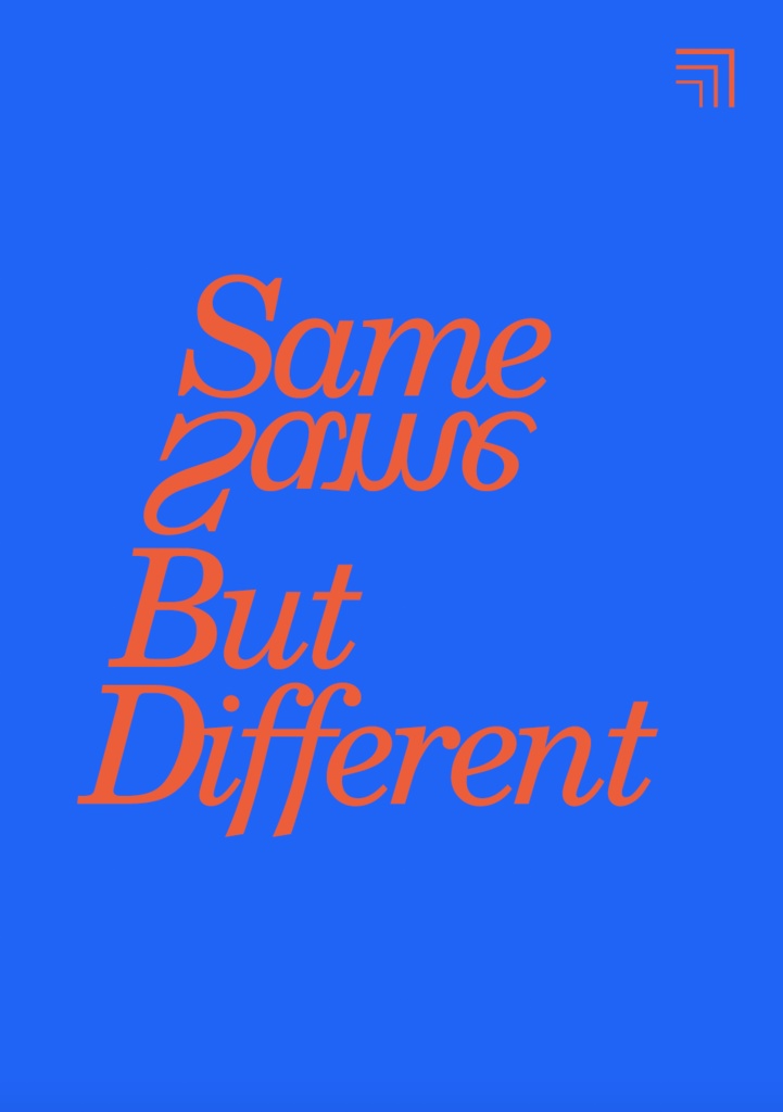 【B品・ダメージ有】ZINE『SAME SAME BUT DIFFERENT　おんなじだけど ちょっとちがう』