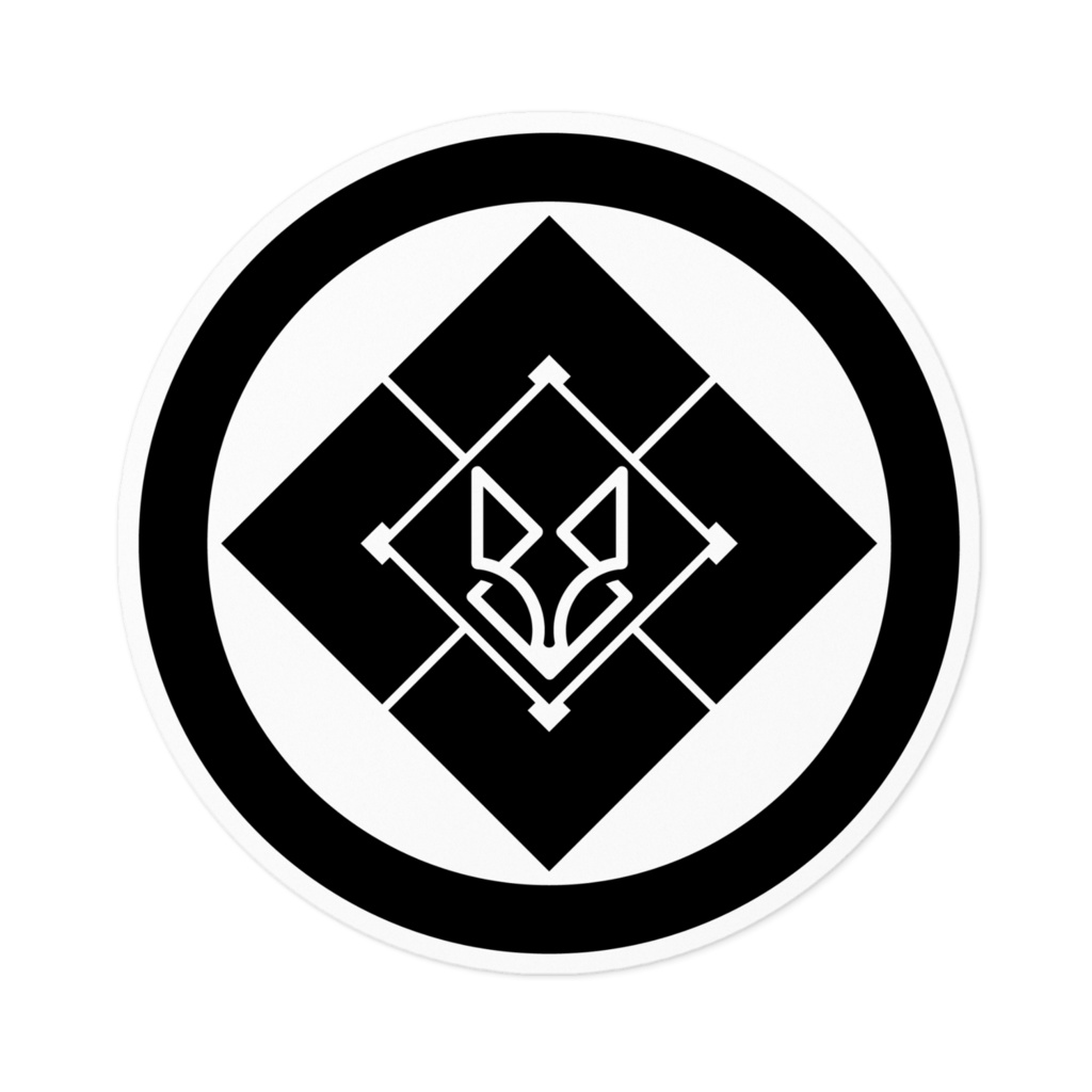 黎明館家紋ステッカー