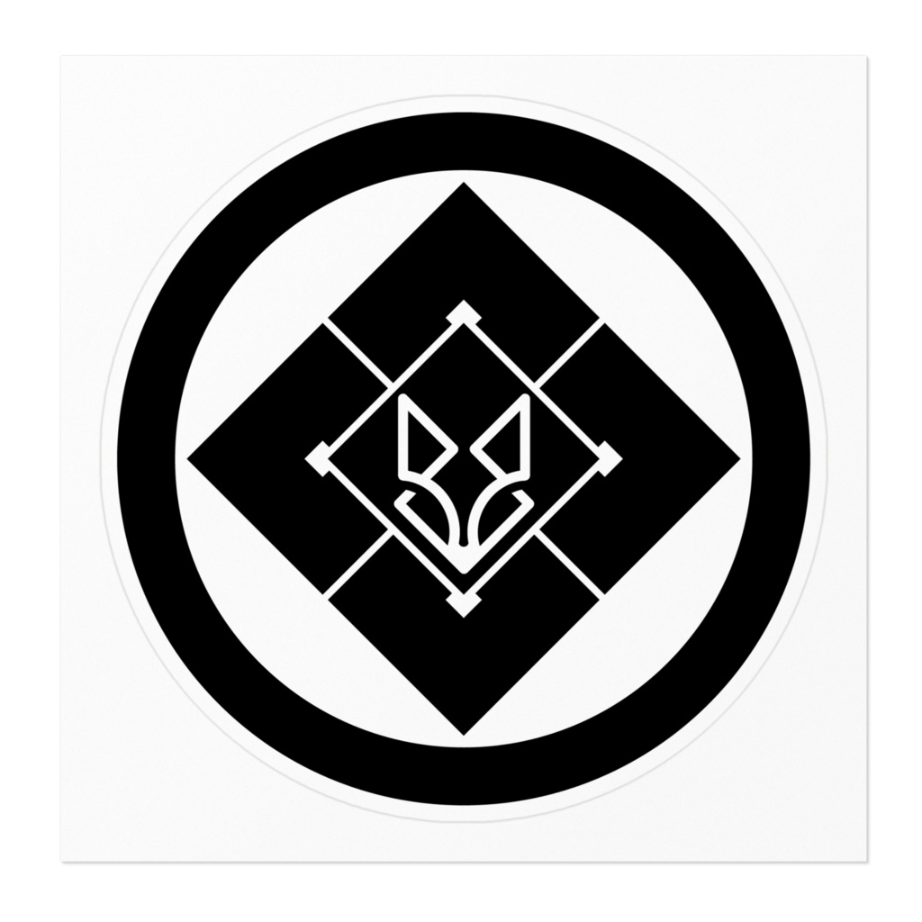 黎明館家紋ステッカー