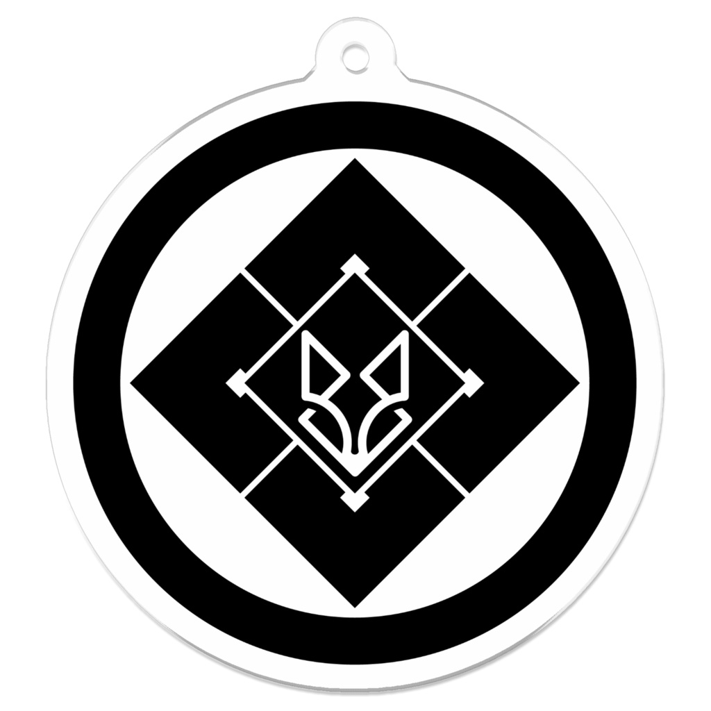 黎明館家紋アクリルキーホルダー