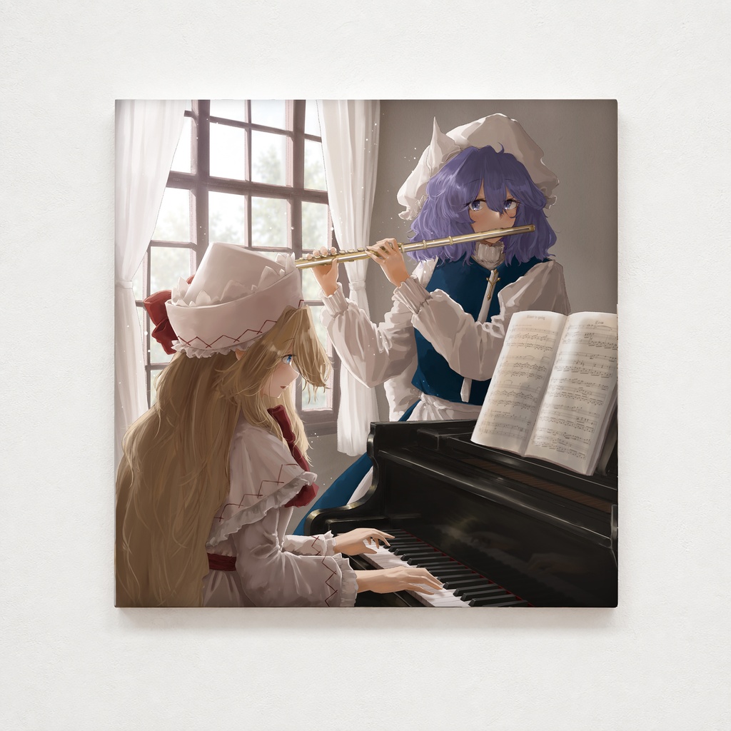 【東方Project】レティ＆リリー Flute × Piano キャンバスアート