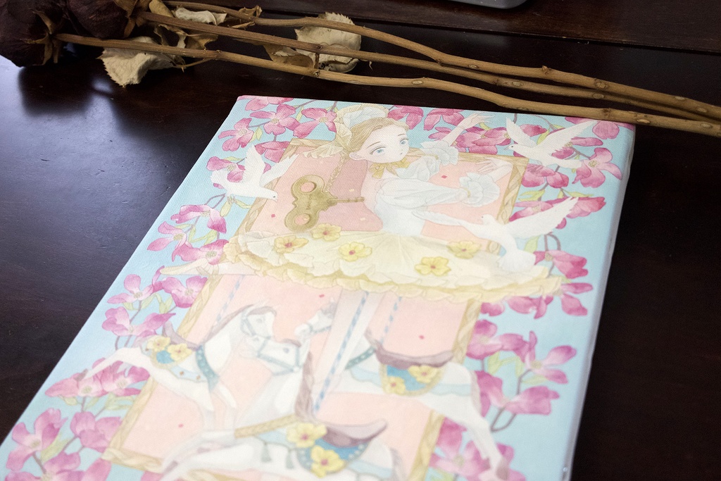 【複製原画】『Utopia dum parvare ortus』(F3・金彩加筆・限定5枚)