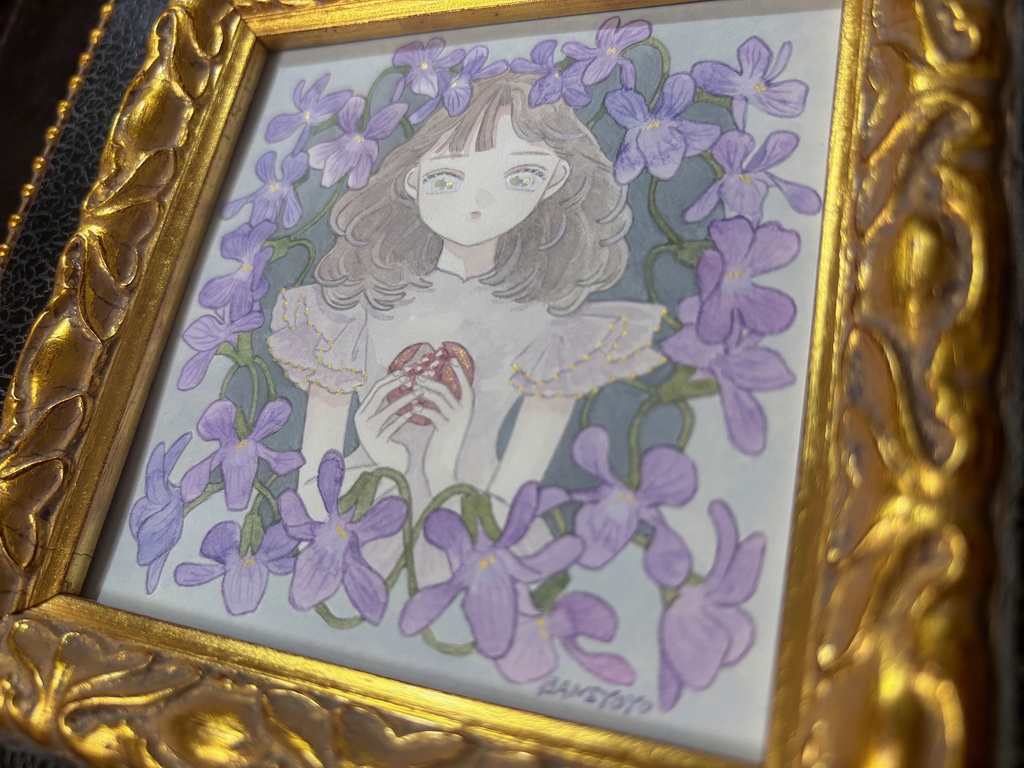 額装ミニ原画「Prelude to Bloom」