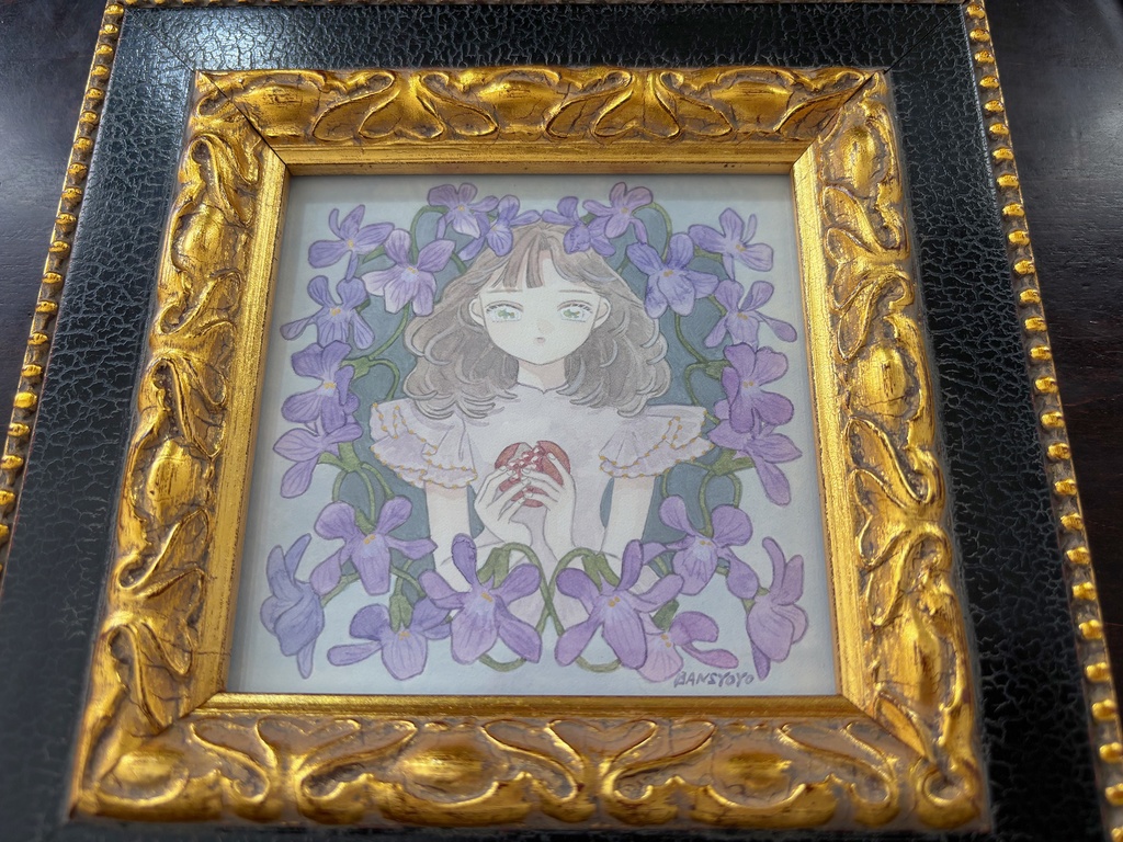 額装ミニ原画「Prelude to Bloom」