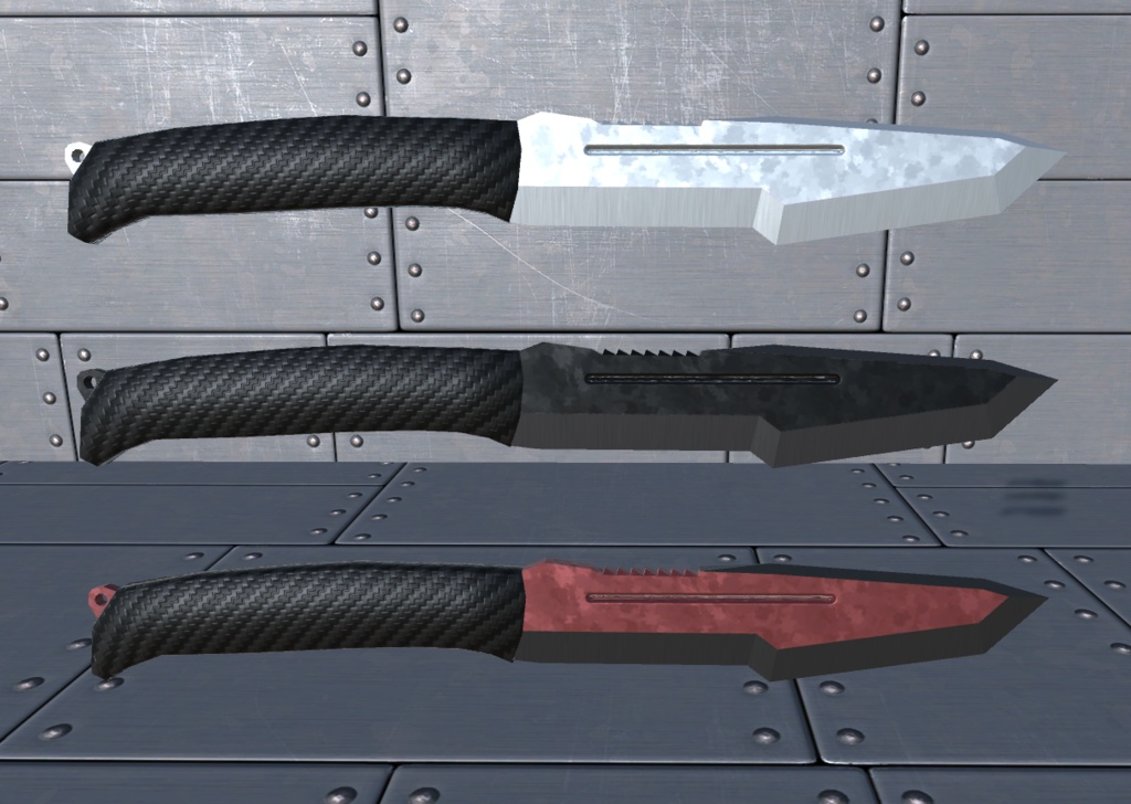【INGY Knives vol.1】fbxモデル