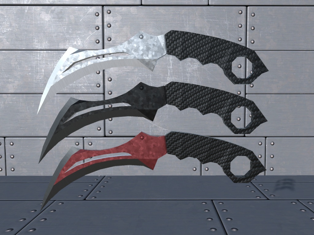 【INGY Knives vol.1】fbxモデル