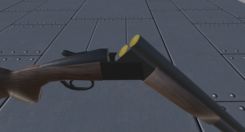 【INGY Over and Under Shotgun】上下二連散弾銃 fbxモデル