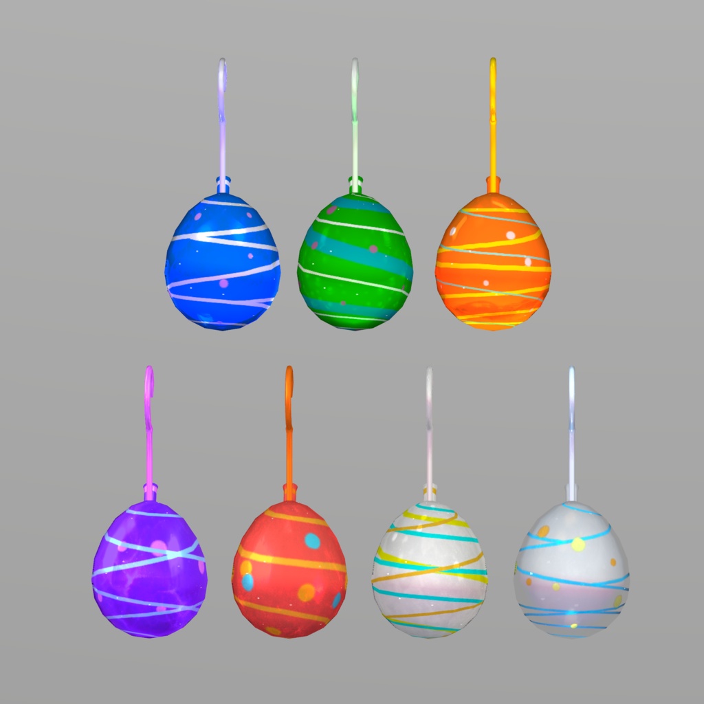 【夏概念ピアス】fbxモデル