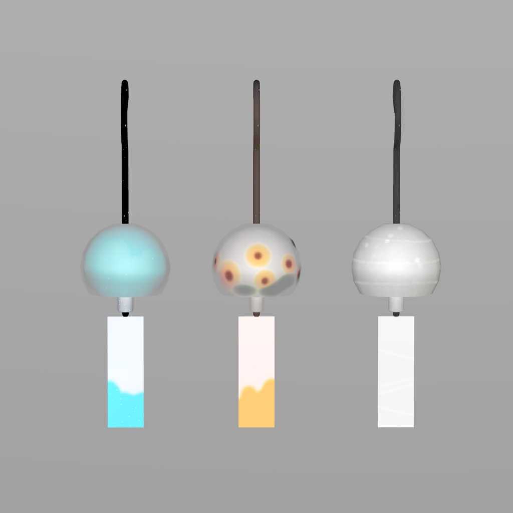 【夏概念ピアス】fbxモデル