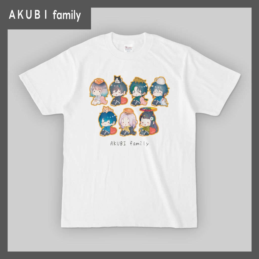 AKUBI family tシャツ