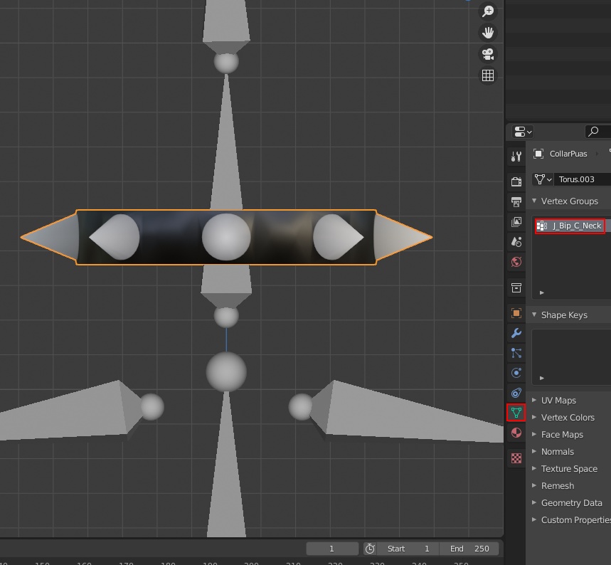 Spike Necklace | FBX & VRM files