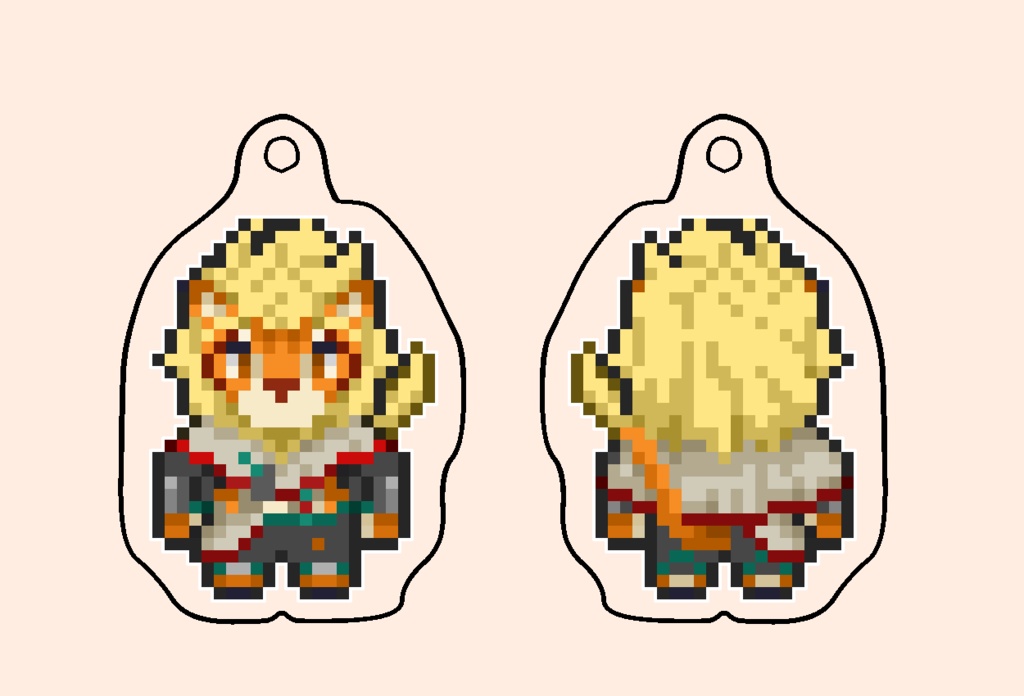 【ワールドフリッパー】マグノス ドットアクリルキーホルダー(50mm×50mm)