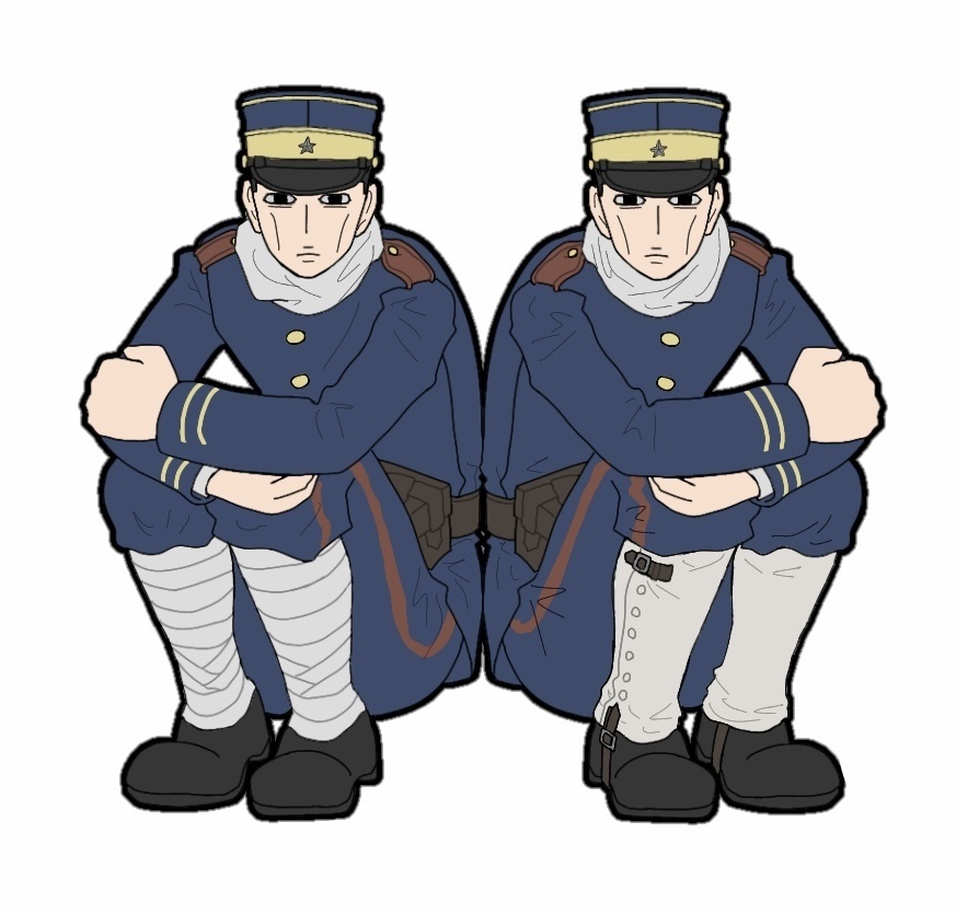 ゴールデンカムイ ウッドクリップ(安全ピン付) 二階堂浩平