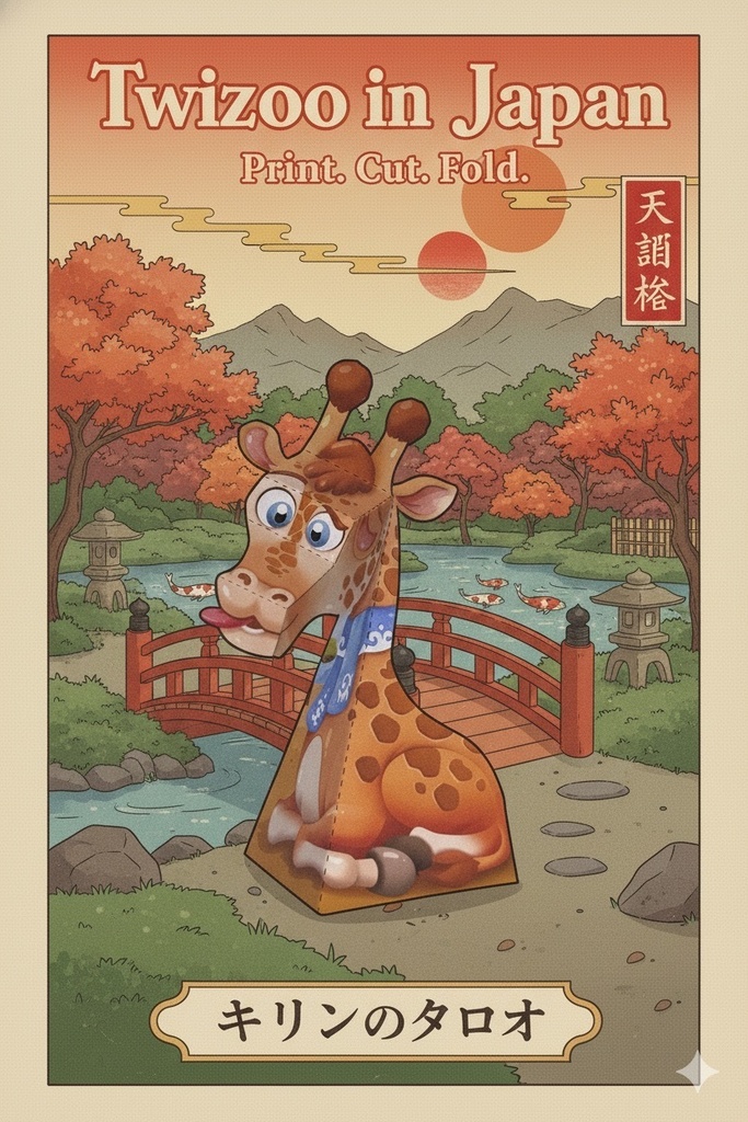 Twizoo Giraffe 3D print & play