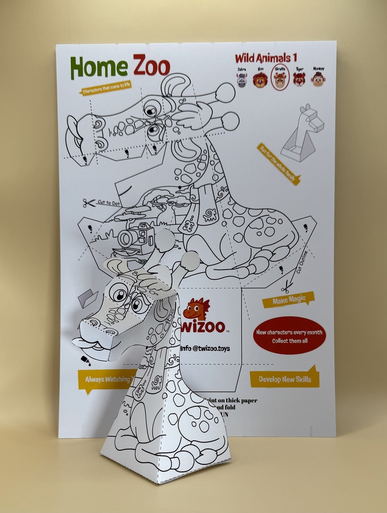 Twizoo Giraffe 3D print & play