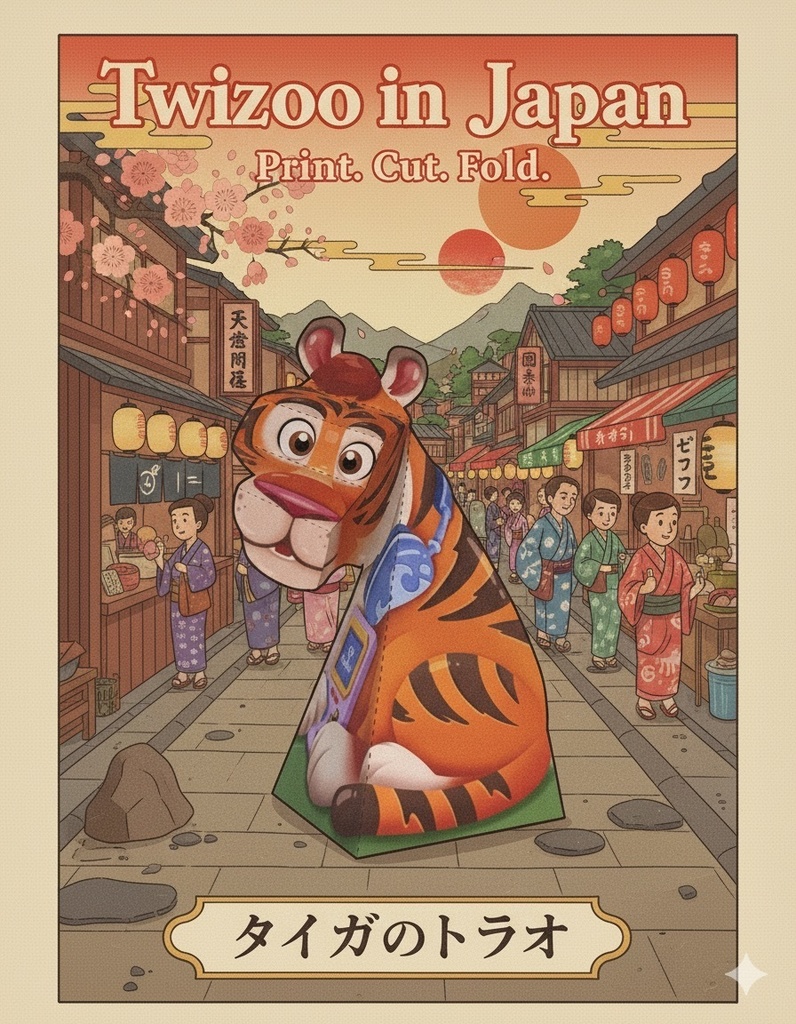 Twizoo Tiger 3D print & play