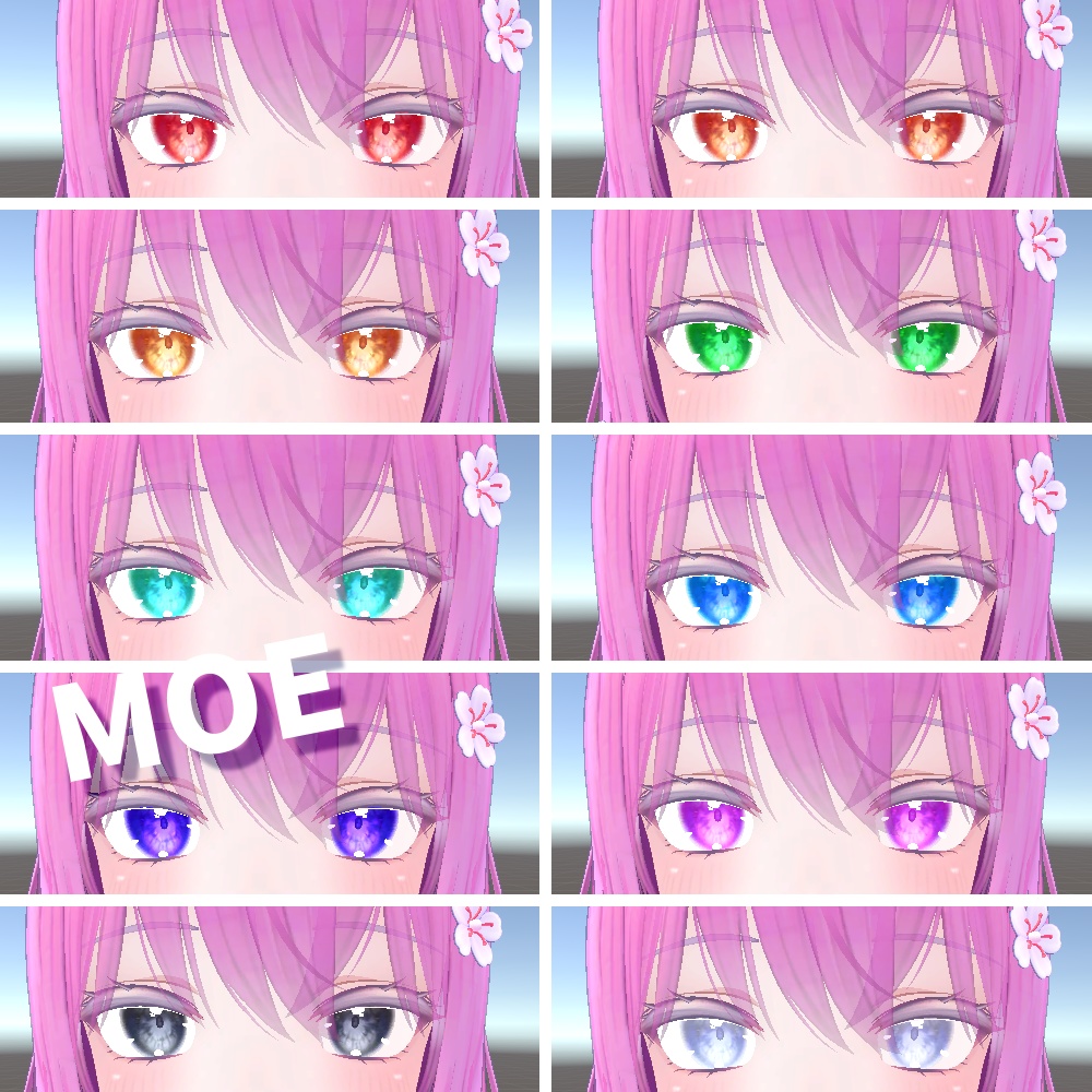 【複数アバター対応】jem_eye【アイテクスチャ】