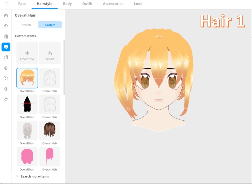 Hair For vroid