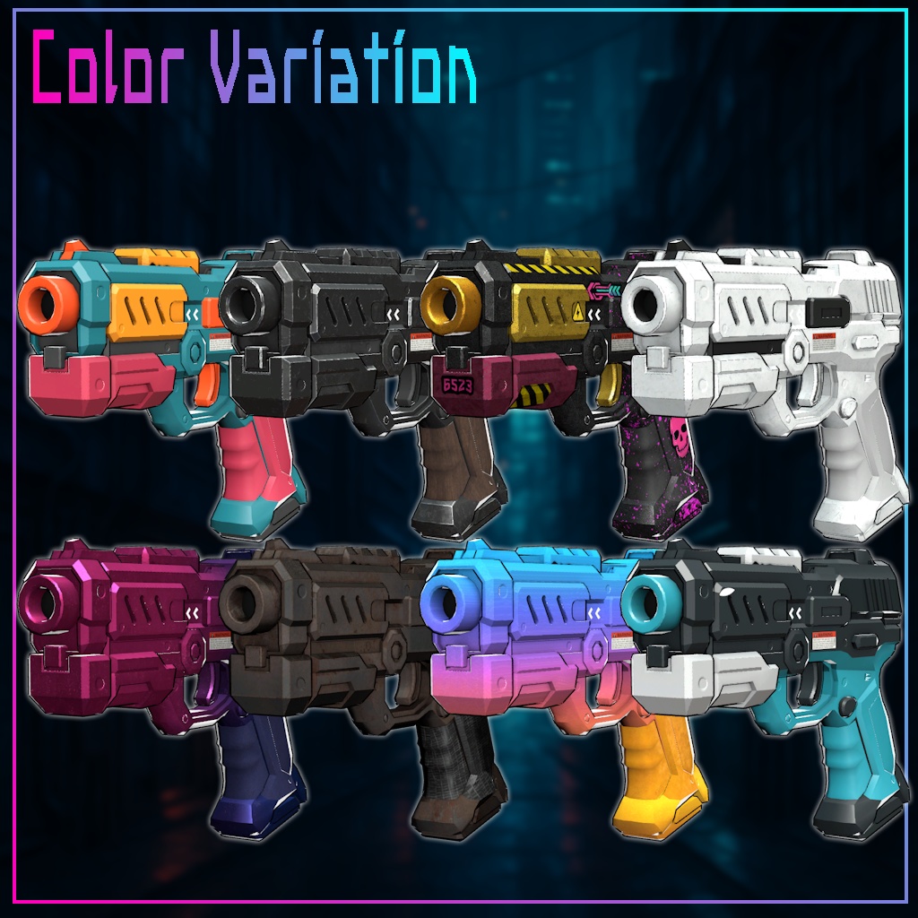 【MA対応】Stylized Sci-fi Blaster