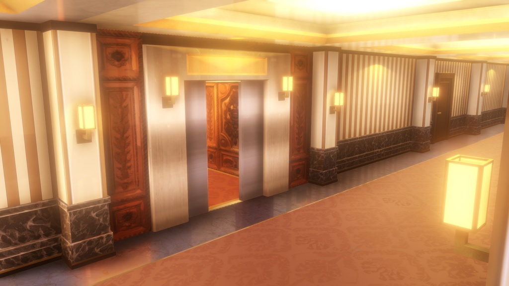 Anime Style Corridor