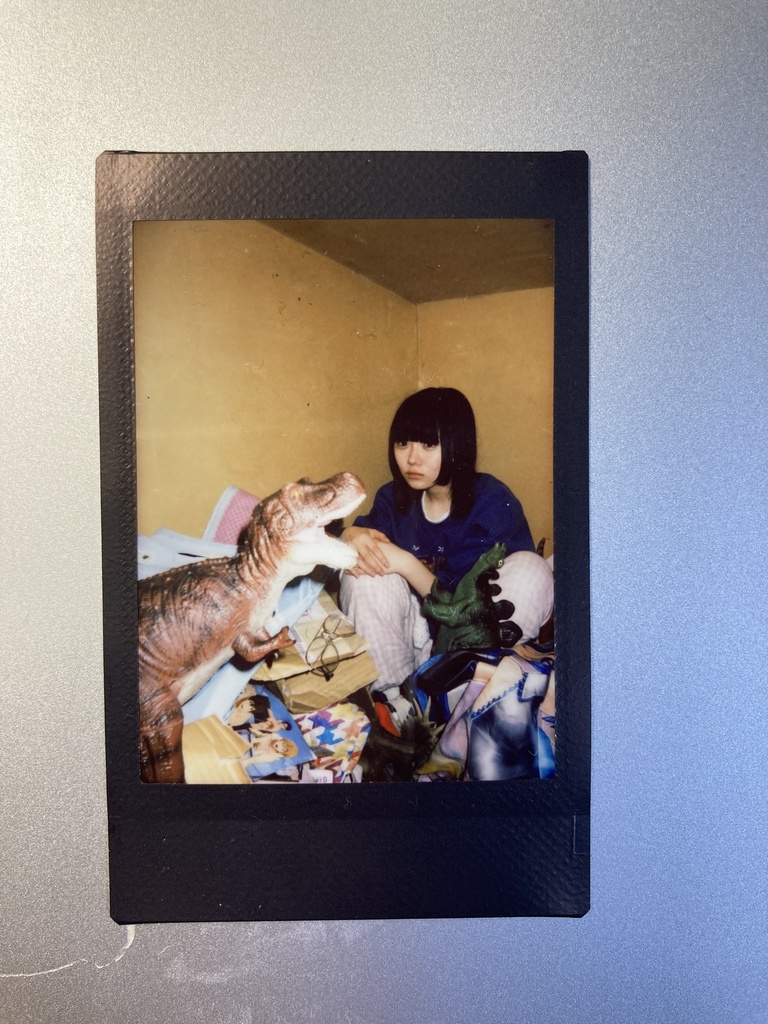 恐竜にビクーリ