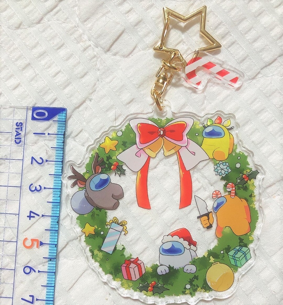 AmongUsクリスマス*アクリルキーホルダー