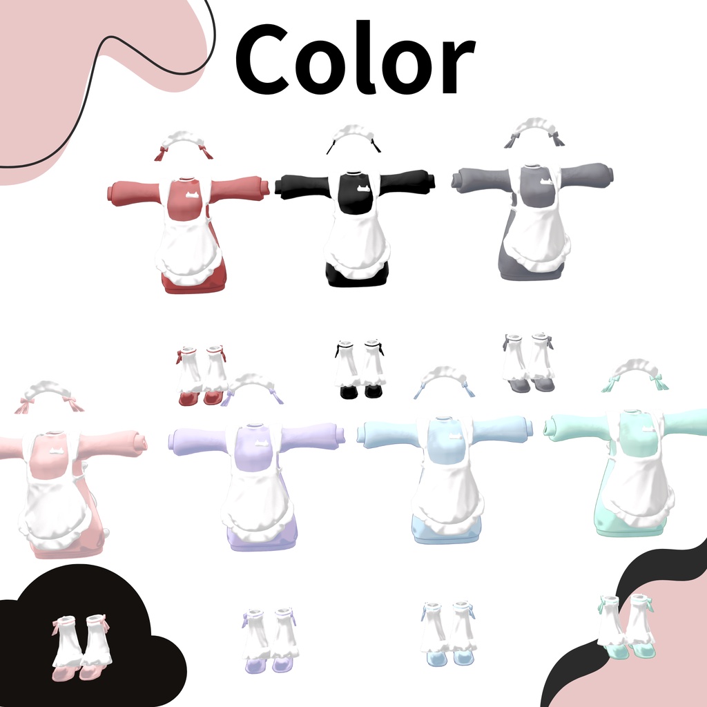 《SALE》【8Avatar対応】 Cozy Cat Maid 〜ゆるねこメイド〜