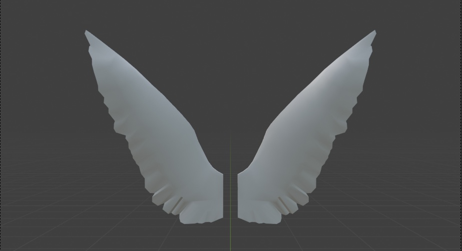 【FREE DL】翼_羽(彫刻風)