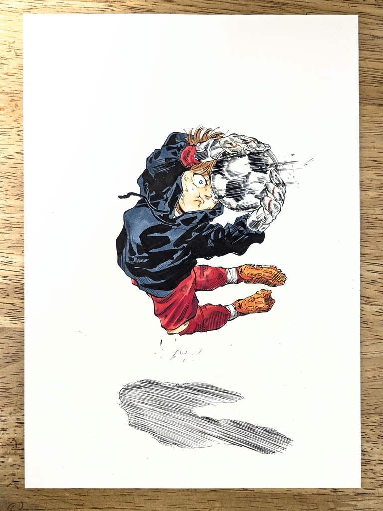 イラスト原画 「スーパーセーブ」