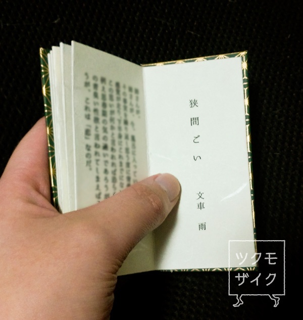 屏風型豆本『異種婚姻図屏風-覗-』屏風覗き付き  文車雨 著※送料抜き価格