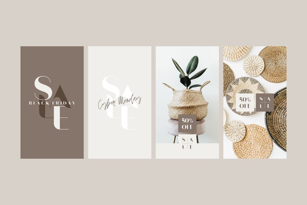 インスタ投稿&ストーリーズ対応セールスプロモーションテンプレート  for Canva