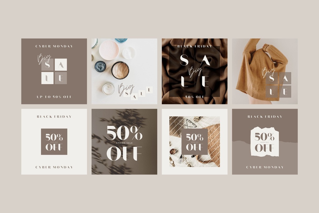 インスタ投稿&ストーリーズ対応セールスプロモーションテンプレート  for Canva