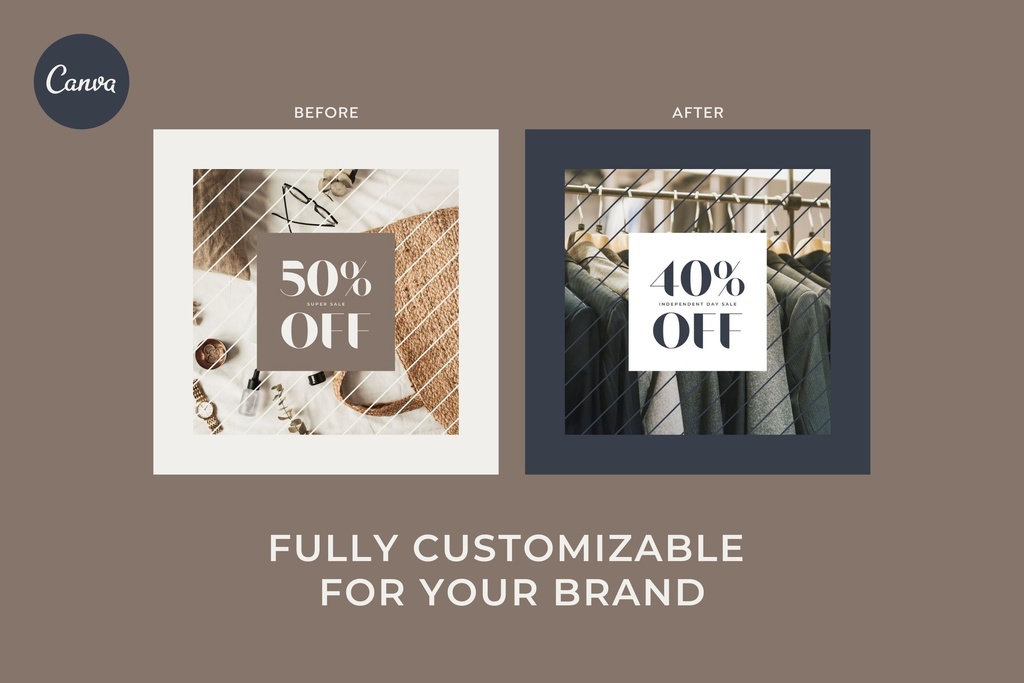 インスタ投稿&ストーリーズ対応セールスプロモーションテンプレート  for Canva