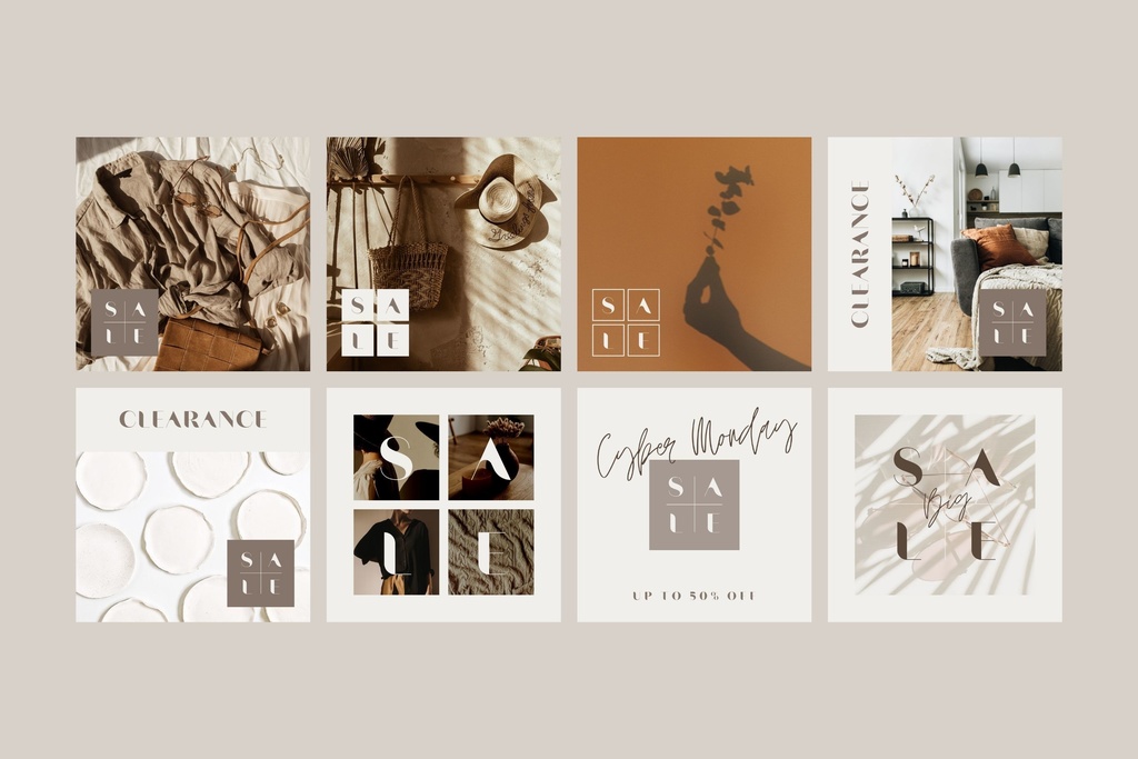 インスタ投稿&ストーリーズ対応セールスプロモーションテンプレート  for Canva